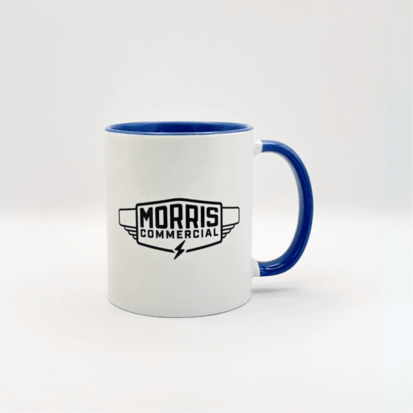 A Colourful Hot Drinks, Microwave Safe, Drinks Mug, availble in the Morris Commercial Shop. 