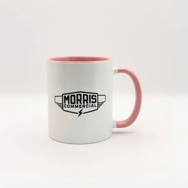 A Colourful Hot Drinks, Microwave Safe, Drinks Mug, availble in the Morris Commercial Shop. 
