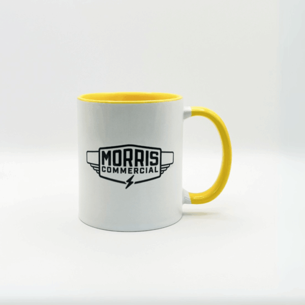 A Colourful Hot Drinks, Microwave Safe, Drinks Mug, availble in the Morris Commercial Shop. 
